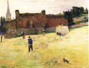 Paul Gauguin Hay-Making in Brittany Norge oil painting reproduction